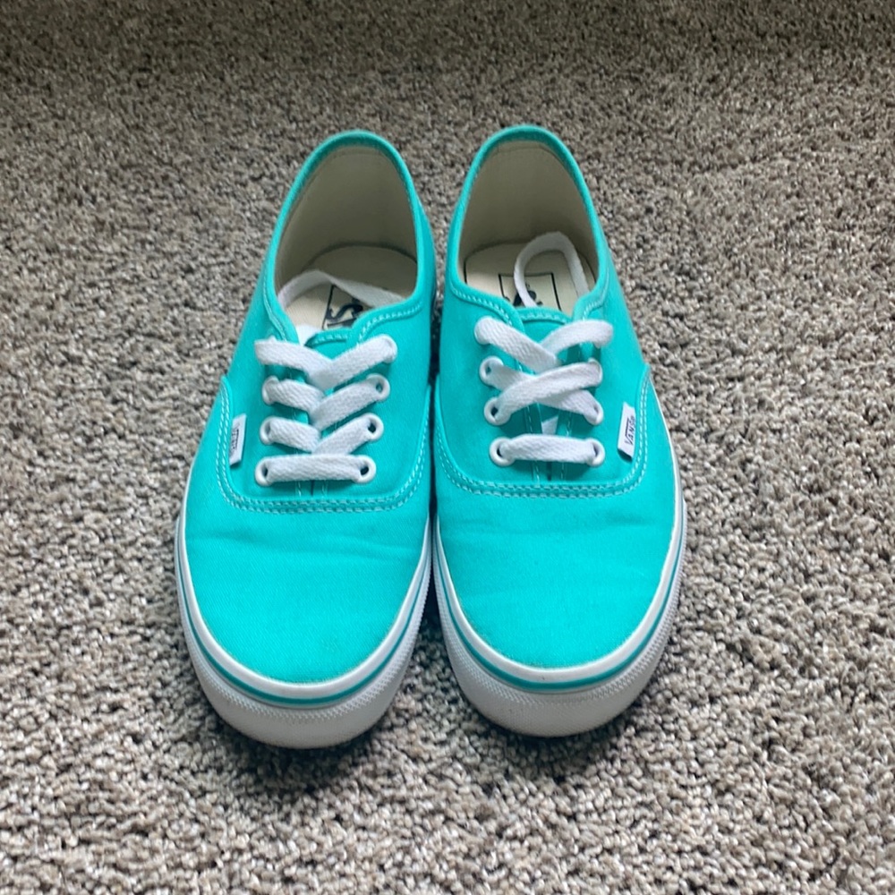 Like New Teal Vans